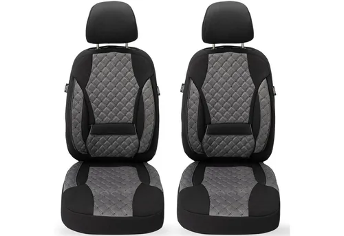 BREMER SITZBEZÜGE für Chevrolet Volt (2010-2019) – Dunkelgrau/Schwarz - Hochwertige Schonbezüge für Chevrolet Volt, gefertigt aus strapazierfähigem Mikrofaser-Velours. Einfache Montage, rutschfest und passend für Sitzheizung und Airbag. Schützen Sie Ihre Sitze optimal und genießen Sie Stil und Komfort!