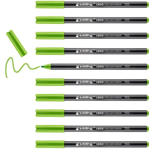 edding 1300 Fasermaler medium in grün von edding