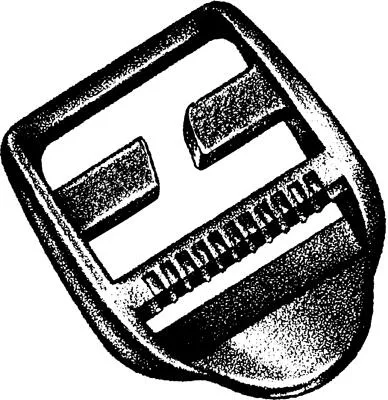 BasicNature Spannschnalle Ladderloc Spezial, 25mm, 2er-Pack, auf Karte