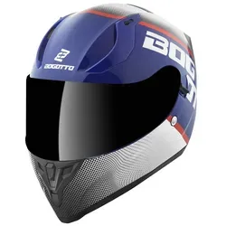 Bogotto V128 BG-X Helm XL, weiss-türkis-blau von Bogotto