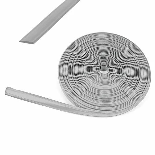 Kederband 60m (6x10m) silber 12mm Leistenfüller Einlegeband Wohnwagen Wohnmobil
