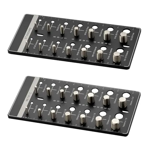 Wiltec Gewindelehre für Bolzen und Muttern