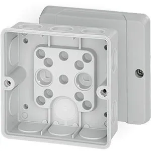 Hensel DE 9340 Kabelabzweigkasten ohne Klemme IP55 grau 98x98x55mm