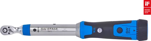 SW-Stahl 03871L Profi Drehmomentschlüssel 1/4 Zoll 5-25 Nm - Drehmomentschlüssel für präzise Schraubarbeiten, einstellbarer Drehmomentbereich von 5-25 Nm und ergonomischer Griff für optimale Sicherheit.