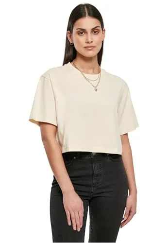 Urban Classics Women's Ladies Short Oversize Tee T-Shirt, whitesand, XXL