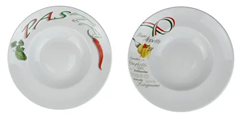 Retsch Arzberg Pastateller (mit Dekor) mit Pastalöffel im Set Pasta/Ø 30cm (2er Set)