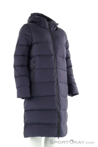 Daunenmantel JACK WOLFSKIN FROZEN PALACE COAT W RDS, Damen, Gr. XS, blau - Funktionsjacke für Damen, bietet optimale Wärme mit zertifizierten Daunen und ist winddicht sowie wasserabweisend für kalte Wintertage.
