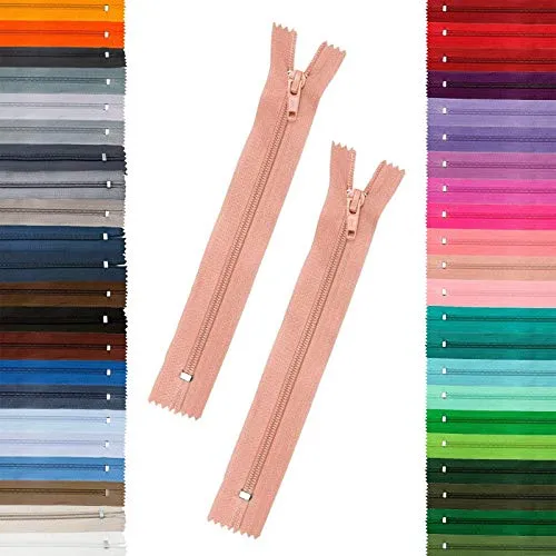 Reißverschlüsse 5mm spiral, 18cm, unteilbar, Autolock, Farbe frei wählbar, Farbe:274 altrosa 2