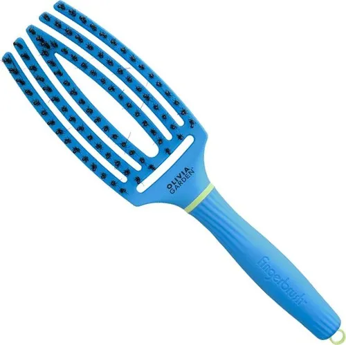 Olivia Garden Fingerbrush Combo Medium Turbo Blue