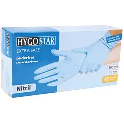 HygoStar Nitrilhandschuhe Extra Safe Blau | puderfrei