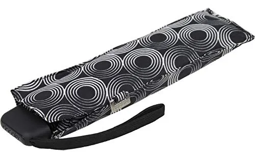 Doppler Taschenschirm Carbonsteel Slim Glow Schwarz - Taschenschirm für Damen, ultraleicht und kompakt, ideal für Reisen. Mit nur 200g und 90cm Durchmesser bietet er stabile Regenschutz in einem stylischen Design.