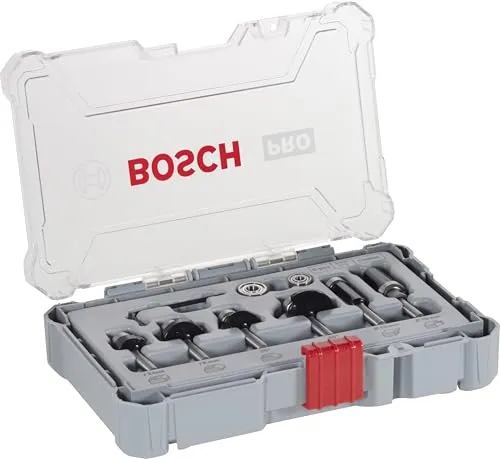 Bosch Professional 6tlg. Rand- und Kantenfräser Set von Bosch