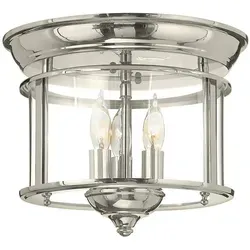 Elstead Lighting Deckenleuchte HK-Gentry - Moderne Deckenleuchte in Nickel, aus Metall und Glas, ideal für stilvolle Innenräume. Perfekt für Esstische und umweltfreundlich mit RoHS-Zertifizierung.
