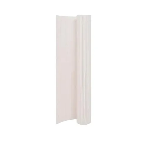 vidaXL Gartenzaun Doppelseitig 110x300 cm Weiß - Witterungsbeständiger PVC-Gartenzaun, ideal für kreative Beeteinfassungen und Sichtschutz. Flexibel anpassbar in Länge und Höhe, verleiht deinem Garten einen charmanten Look.