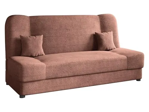 Mirjan24 Schlafsofa Jonas Cord in pink von Mirjan24