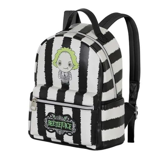 Karactermania Beetlejuice Stripes-heady Backpack One Size - Stylischer Tagesrucksack im Beetlejuice Design, ideal für Fans und perfekt für den Alltag.