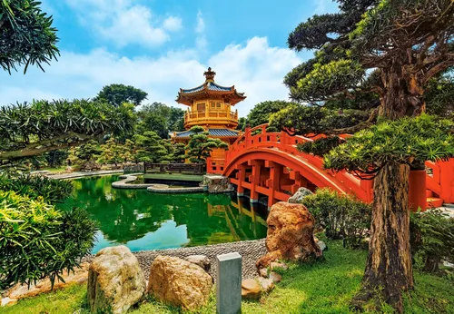 Castorland Puzzle Nan Lian Garden, Hongkong, Puzzleteile von Castorland