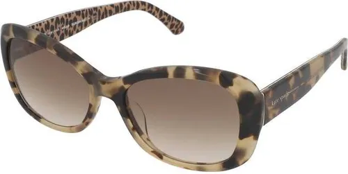 Kate Spade ELOWEN/G/S Damenbrille - Havana Pattern Beige/Brown Shaded - Stylische Sonnenbrille mit UV400-Schutz und Verlaufsgläsern, ideal für modebewusste Damen. Leichtes Acetat-Gestell sorgt für hohen Tragekomfort.