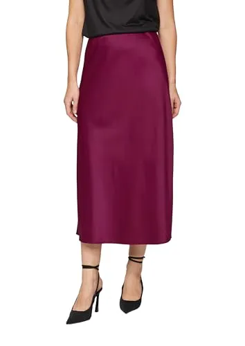 s.Oliver Midi-Rock aus Satin