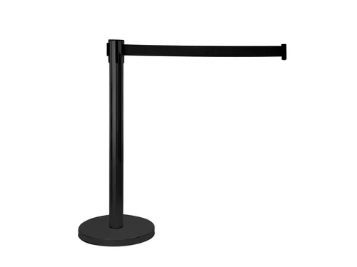 EUROLITE Absperrsystem SW-1S mit schwarzem Gurt - Absperrsystem für Veranstaltungen, stabil und flexibel einsetzbar, ideal für Musikstudios, Bühnen und DJ-Events.