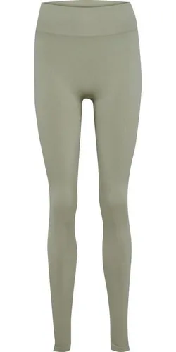 Hummel Hmlhiit Seamless High Waist Tights - Seagrass, Größe L - Bequeme High Waist Tights für Damen aus recycelten Materialien, ideal für sportliche Aktivitäten und optimalen Tragekomfort.