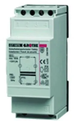 Grothe 14101 Klingel-Transformator 12 V/AC 1.5A - Sonstige - Sicherer Klingeltransformator mit PTC-Schutz gegen Kurzschluss und Überlast, geprüft nach EN61558 und KEMA-zertifiziert.