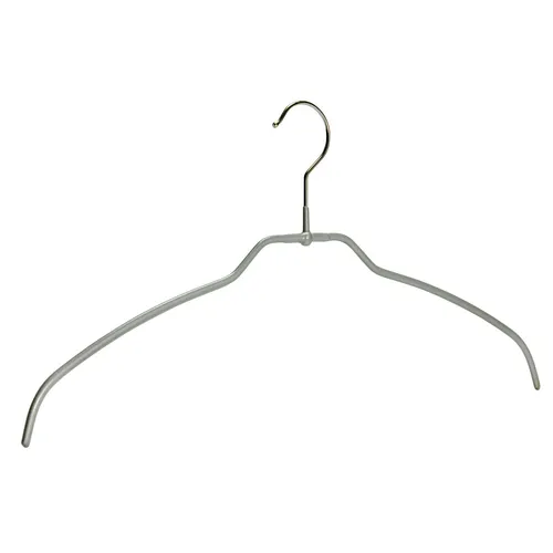 2x Kleiderbügel MAWA Silhouette light FT 42cm silber  rutschhemmend