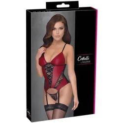 Cottelli LINGERIE Strapshemd-26328023051 - Elegantes rotes Strapshemd XL - Erotische Dessous-Sets mit elegantem Design, das perfekte Sex-Outfit für unvergessliche Nächte und hohen Tragekomfort.