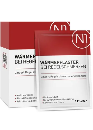 N1 Healthcare Wärmepflaster N1 Wärmepflaster bei Regelschmerzen, 4 St. (4 St), 8 Stunden wohlige Wärme