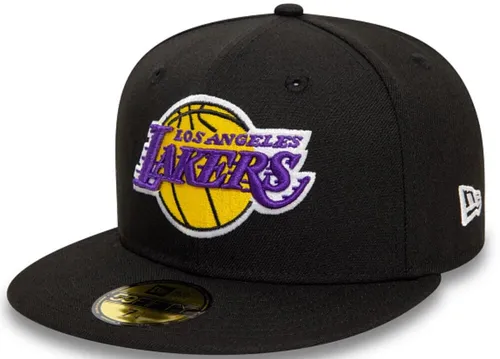 New Era LA Los Angeles Lakers Black Team Color 59fifty 5950 Fitted Cap schwarz