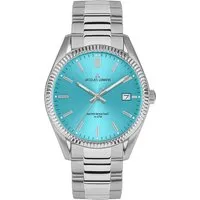 JACQUES LEMANS Damenuhr Quarz Derby Edelstahl/Türkis 50-4D - Elegante Armbanduhr für Damen aus Edelstahl mit türkisfarbener Zifferblatt und Quarzwerk, ideal für stilbewusste Frauen.