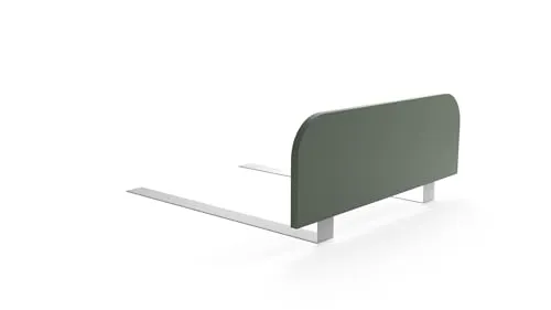 regalik Bettgitter Rausfallschutz Kinderbett 60x20 cm – Grün Stabile Absturzsicherung ohne Bohren – Bettschutzgitter aus Laminat – Einfache Montage unter der Matratze