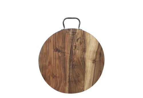 Chic Antique Servierbrett Laon Rund aus Akazienholz