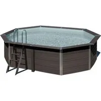 Produktbild Gre Composite Pool oval grau 524 x 386 x 124 cm