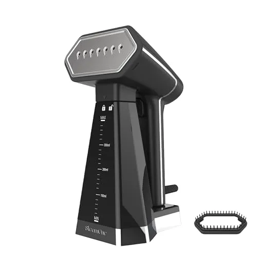 STEAMONE - Reise & Dampfglätter 2000W 30g/min - Kompaktes tragbares Bügeleisen (400 ml) - Entfernt 99,99% des Schmutzes - In 40s einsatzbereit für alle Stoffe - 3m Kabel - Bürste enthalten - EUSN400B