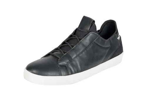 Nebulus P4321 Herren Sneaker Schwarz 45 EU - Stylische Herren Sneaker in Schwarz (Größe 45) aus robustem PU und rutschfester Gummisohle. Ideal für den täglichen Gebrauch und modische Akzente.