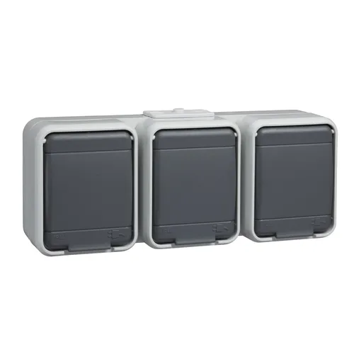 Elso 455809 Steckdose 3-fach basaltgrau von ELSO