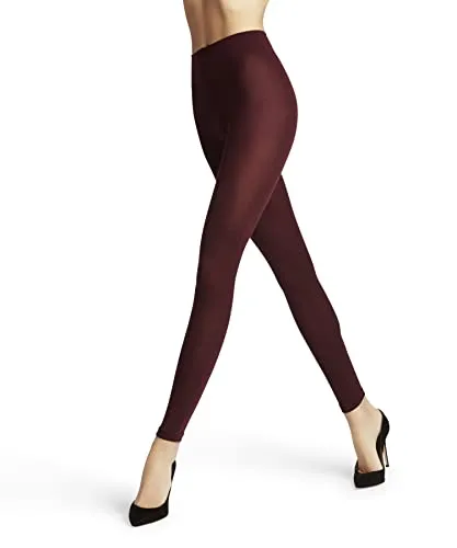 FALKE Damen Leggings Softmerino W, Rot Barolo 8596, Größen 40-42 - Sportsocken aus wärmender Merinowolle und hautfreundlicher Baumwolle, feuchtigkeitsregulierend und atmungsaktiv für optimalen Tragekomfort. Ideal für edle und legere Outfits.