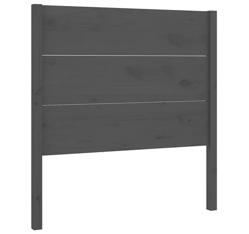 vidaXL Kopfteil Grau 96x4x100 cm aus massivem Kiefernholz von vidaXL