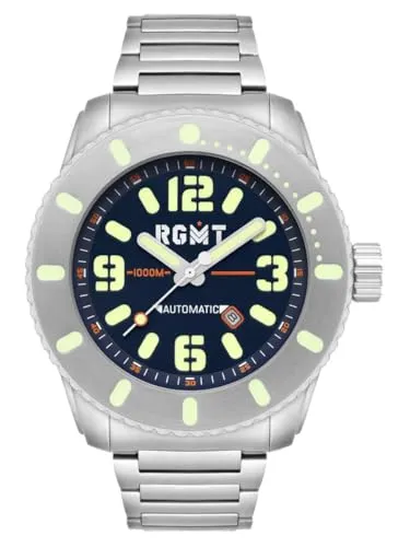 RGMT Herrenuhr All-Brite Automatik mit Edelstahlband 100 ATM Saphirglas RG-8053-33