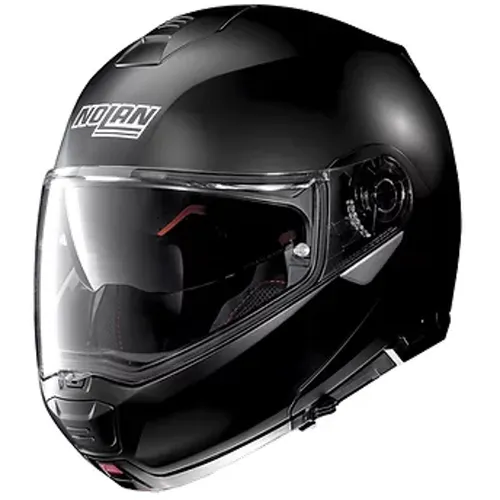 Nolan Motorrad Helm XS N100-5 Classic N-Com 10 Flat Black Klapphelm - Motorradhelm für Unisex Erwachsene, leichtgewichtig und kratzfest mit integriertem Sonnenvisier, ideal für alle Jahreszeiten und optimale Belüftung.