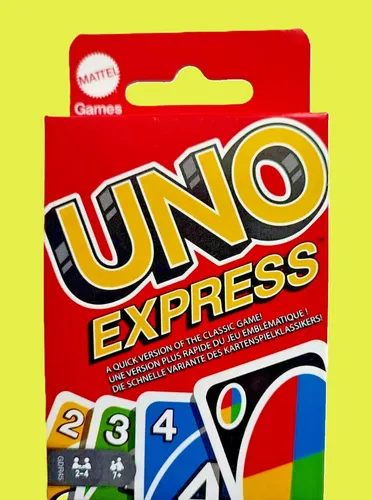 Mattel UNO Express Kartenspiel - Schnelles Spielvergnügen für die ganze Familie - Gesellschaftsspiel für 2-10 Spieler, mit spannenden Aktionskarten für noch mehr Spielspaß. Ideal für schnelle Runden mit einer Spieldauer von nur ca. 15 Minuten!