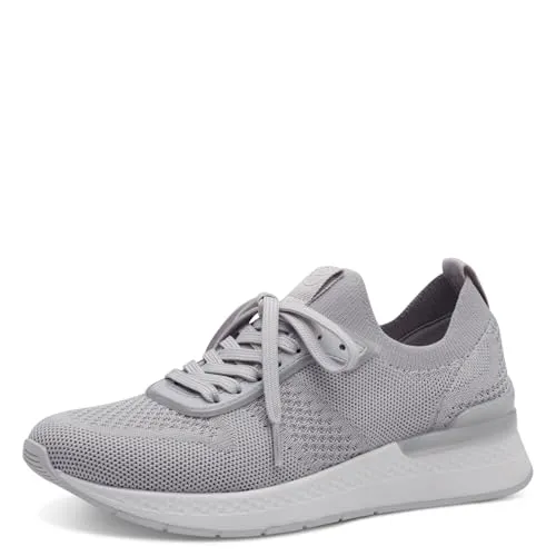 Tamaris Damen Klassische Ballerinas mit TOUCHit-Fußbett - Elegante Slip-ons in Light Grey - Elegante Ballerinas für Damen mit komfortablem TOUCHit-Fußbett. Ideal für den täglichen Einsatz, bieten diese Flats eine perfekte Kombination aus Stil und Bequemlichkeit.