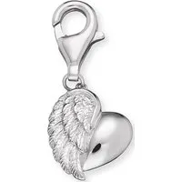 Engelsrufer Charm-Einhänger CHARM HERZFLÜGEL - Charm-Anhänger aus hochwertigem Silber 925, handgefertigt mit Karabinerverschluss, perfekt für jeden Anlass – ein ideales Geschenk für Geburtstage oder Weihnachten.
