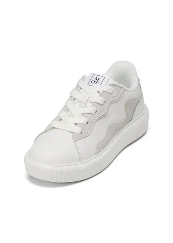 Marc O'Polo Sneaker aus edlem Rindleder in Weiß 40 EU - Sneaker aus hochwertigem Rindleder, ideal für einen lässigen Look. Mit bequemer EVA-Laufsohle und schnürbarem Design für perfekten Halt.