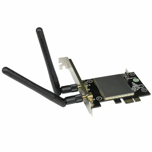StarTech.com PEX433WAC11 AC600 Wireless-AC Netzwerkadapter (802.11ac, PCI Express, Dual Band 2,4 GHz & 5 GHz wireless Netzwerkkarte) Silber