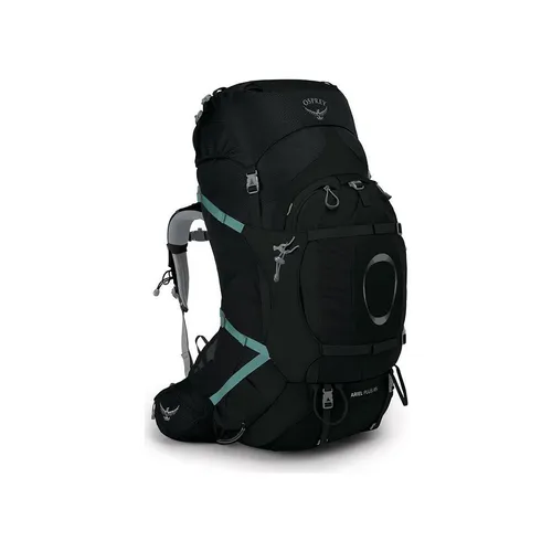 Osprey Ariel Plus 85 black (1) M/L - Trekking- und Reiserucksack für Damen, ideal für lange Touren mit starkem LightWire Rahmen und individuell anpassbaren Gurten für optimalen Tragekomfort.