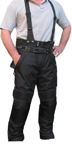 Bangla Herren Motorrad Hose Cordura Schwarz mit Protektoren