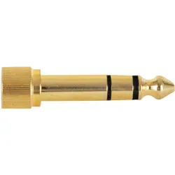 Pronomic AD-JF3.5JS6.3 Adattatore 3,5mm Stereo Jack femmina / 6,3mm Stereo Jack maschio Oro