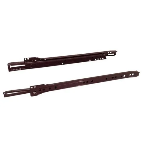 Schubladenschienen Braun 35 cm lang Teilauszüge aus Stahl